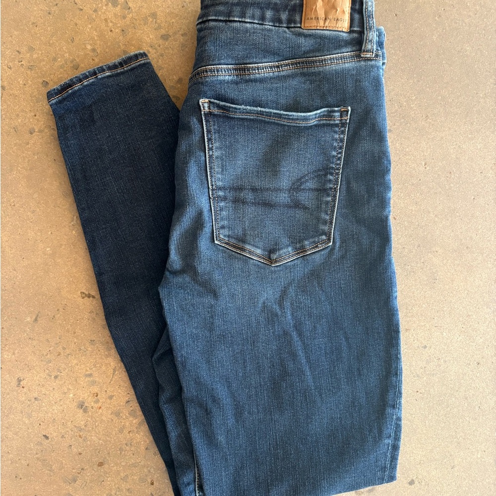 American Eagle Curvy Super High Rise Jeggings 12L 12 long next level stretch